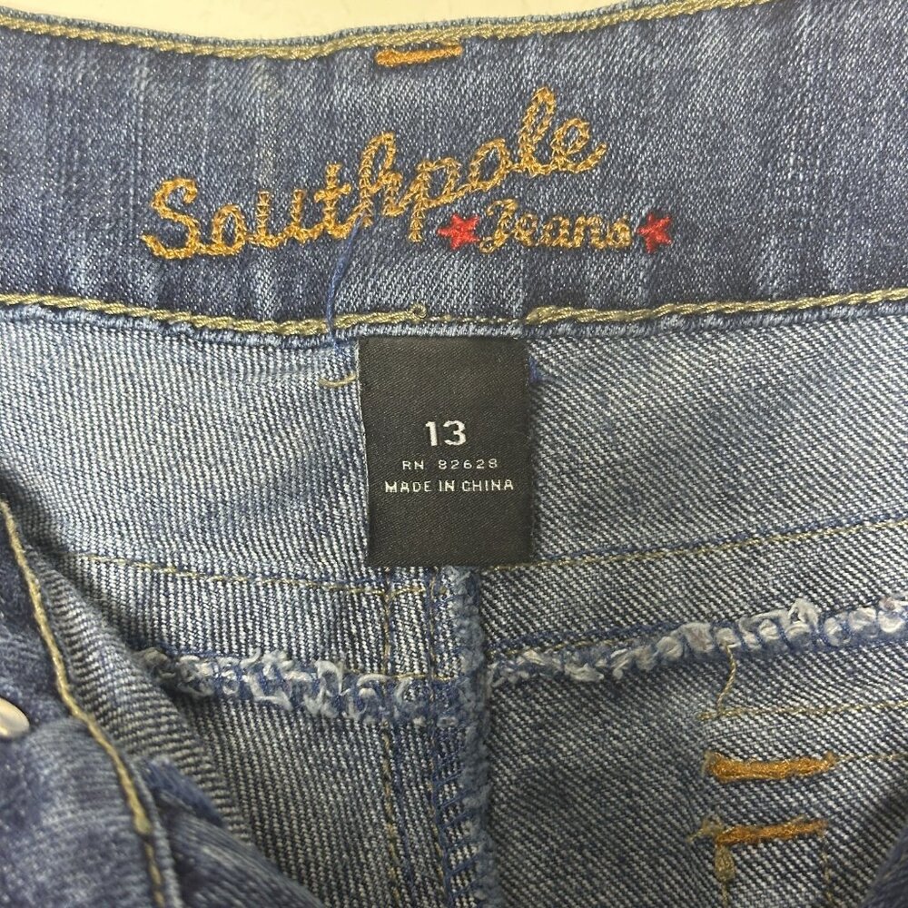 Y2K Southpole Flared Womens 13 Jeans Denim Bootcut Fit Light Blue Wash Western - Picture 4 of 16